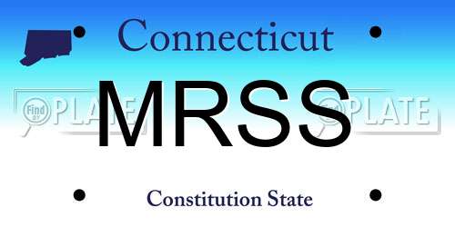 MRSS Connecticut License Plate