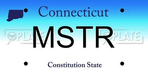 MSTR Connecticut License Plate