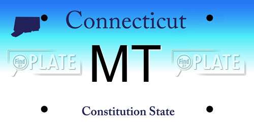 MT Connecticut License Plate