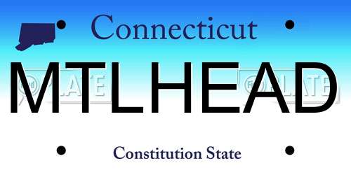 MTLHEAD Connecticut License Plate