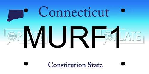 MURF1 Connecticut License Plate