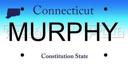 MURPHY Connecticut License Plate