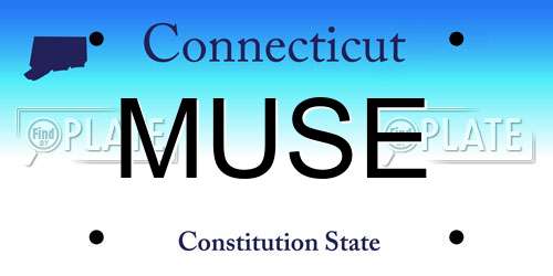 MUSE Connecticut License Plate