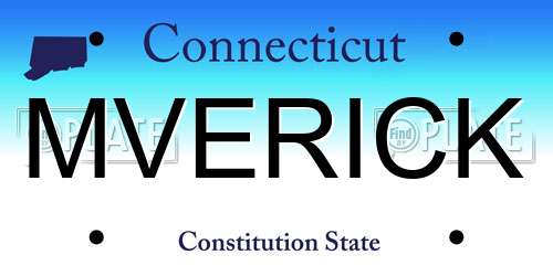 MVERICK Connecticut License Plate
