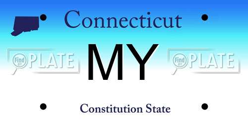 MY Connecticut License Plate