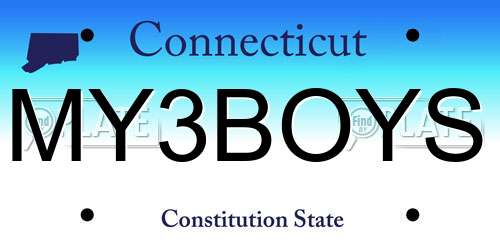 MY3BOYS Connecticut License Plate