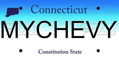 MYCHEVY Connecticut License Plate