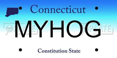 MYHOG Connecticut License Plate