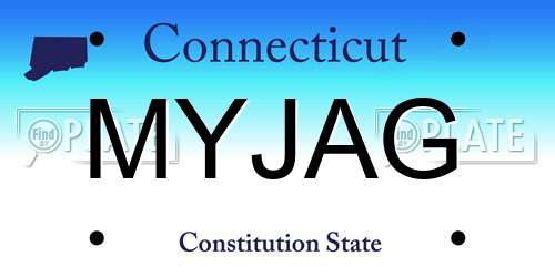 MYJAG Connecticut License Plate
