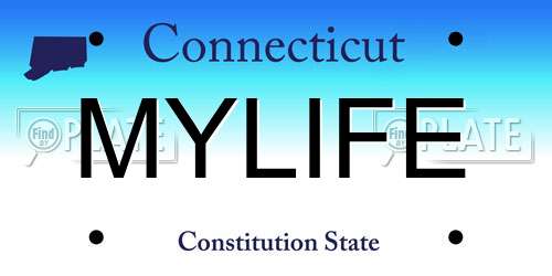 MYLIFE Connecticut License Plate