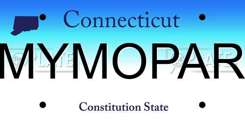 MYMOPAR Connecticut License Plate