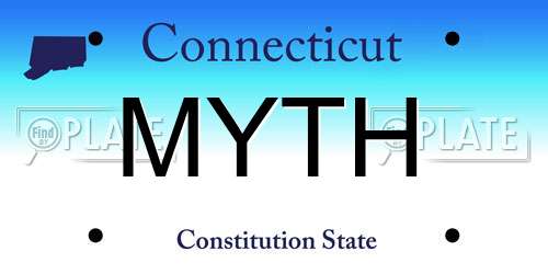 MYTH Connecticut License Plate