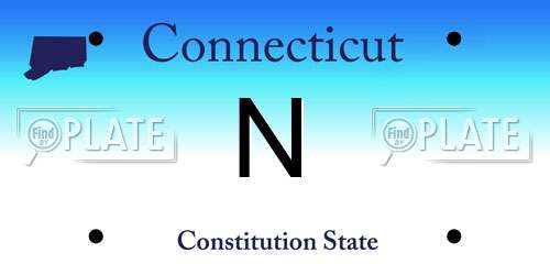 N Connecticut License Plate
