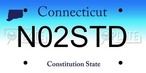N02STD Connecticut License Plate