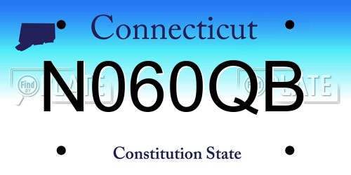 N060QB Connecticut License Plate