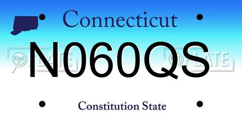 N060QS Connecticut License Plate