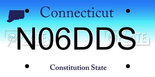 N06DDS Connecticut License Plate