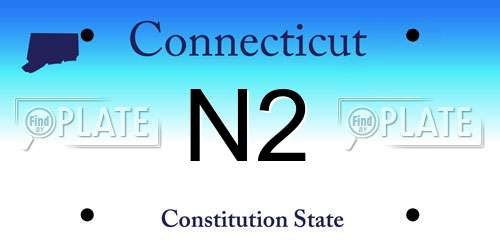 N2 Connecticut License Plate
