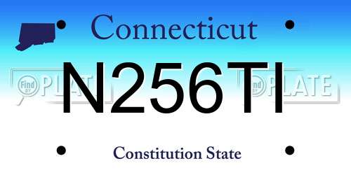 N256TI Connecticut License Plate