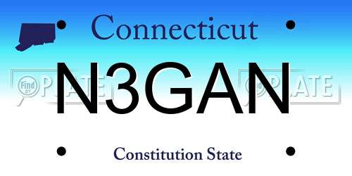 N3GAN Connecticut License Plate