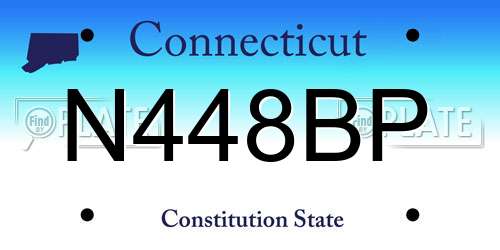 N448BP Connecticut License Plate
