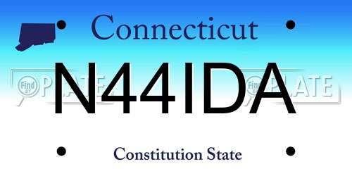N44IDA Connecticut License Plate