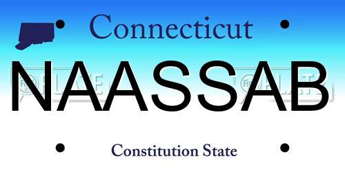 NAASSAB Connecticut License Plate