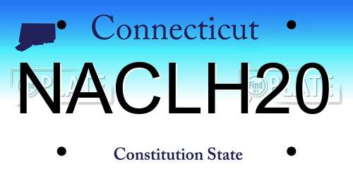 NACLH20 Connecticut License Plate