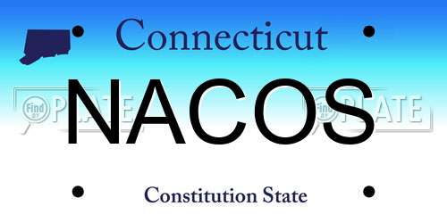 NACOS Connecticut License Plate