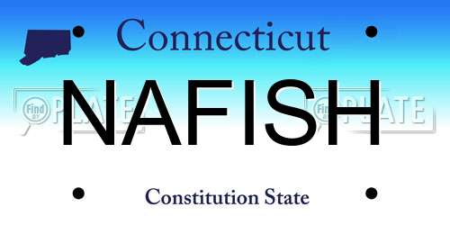 NAFISH Connecticut License Plate