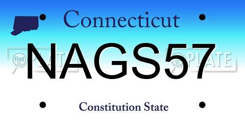 NAGS57 Connecticut License Plate