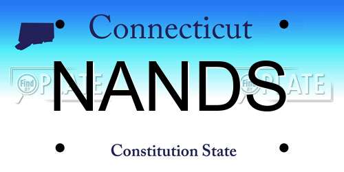 NANDS Connecticut License Plate
