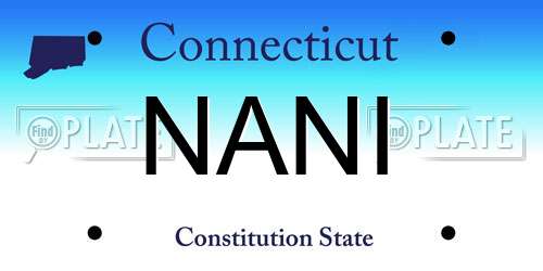 NANI Connecticut License Plate