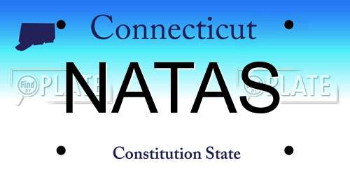 NATAS Connecticut License Plate
