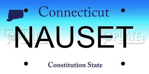 NAUSET Connecticut License Plate