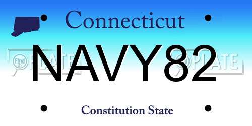 NAVY82 Connecticut License Plate