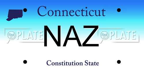 NAZ Connecticut License Plate