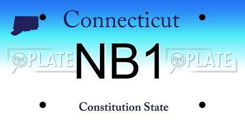 NB1 Connecticut License Plate