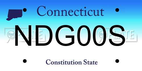 NDG00S Connecticut License Plate