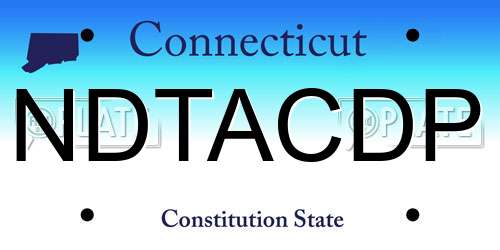 NDTACDP Connecticut License Plate
