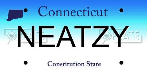 NEATZY Connecticut License Plate