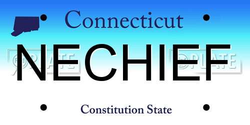 NECHIEF Connecticut License Plate