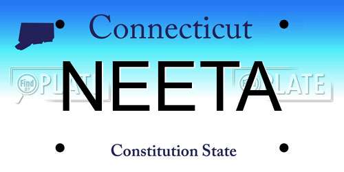 NEETA Connecticut License Plate