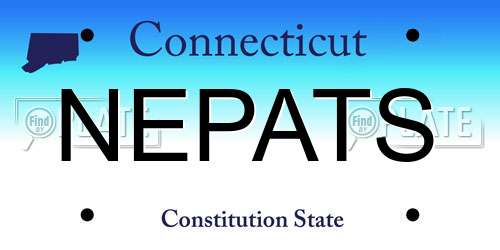 NEPATS Connecticut License Plate