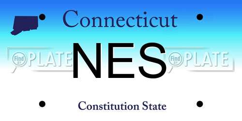 NES Connecticut License Plate