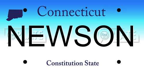 NEWSON Connecticut License Plate