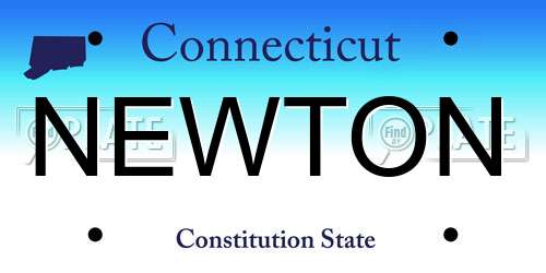 NEWTON Connecticut License Plate