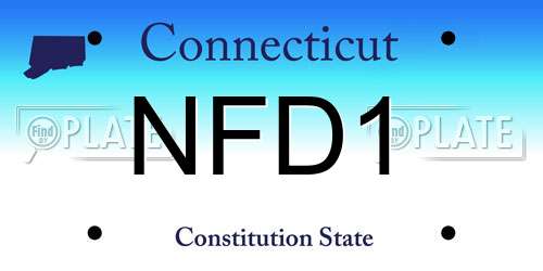 NFD1 Connecticut License Plate
