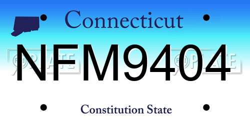 NFM9404 Connecticut License Plate