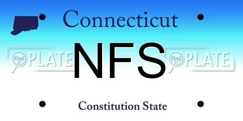 NFS Connecticut License Plate